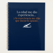 Regalo divertido en azul para gente mayor planer (Vorderseite)