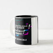 REGALO PERSONALIZADO(NOMBRE)ERES INVENCIBLE ZWEIFARBIGE TASSE (Vorderseite Links)