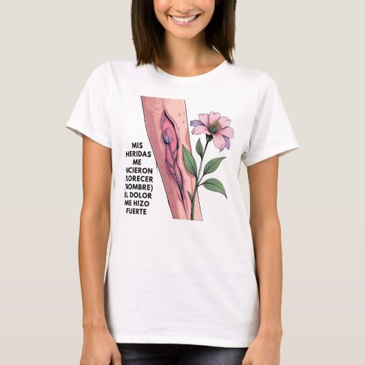 REGALO PERSONALIZADO PARA (NOMBRE) FUERZA BELLEZA T-Shirt (Vorderseite)