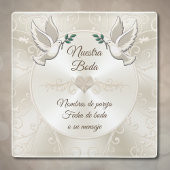 Regalos de boda personalizados, posavasos. glasuntersetzer