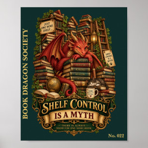 Regalsteuerung ist ein Mythos Buch-Drachen-Gesel Poster