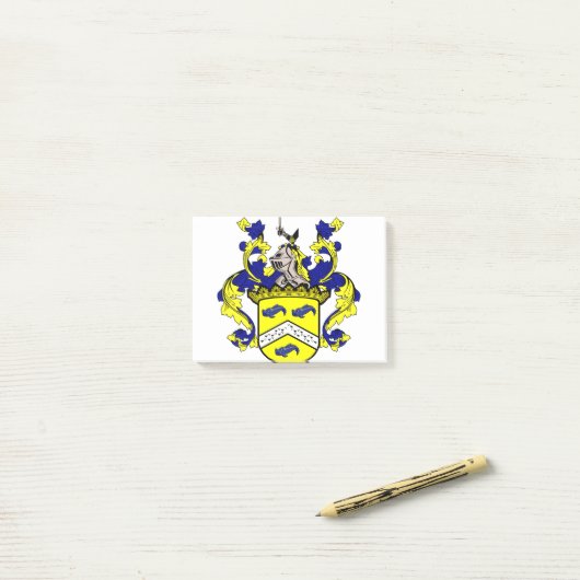 Regan Custom Coat of Arms (O'Regan, Reagan) Post-it Klebezettel (Auf Schreibtisch)