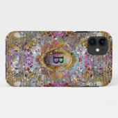 Regardez Cool kaléidoscope Protected Monogram Case-Mate iPhone Hülle (Rückseite (Horizontal))