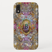 Regardez Cool kaléidoscope XR Protected Monogram Case-Mate iPhone Hülle (Rückseite)