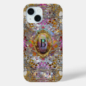 Regardez Rega Elegante Monogram Case-Mate iPhone Hülle (Rückseite)