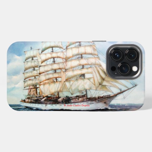 Regata Cutty Shark iPhone Hülle (Rückseite (Horizontal))