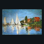 Regatta bei Argenteuil, Claude Monet Print Poster<br><div class="desc">"Regatta At Argenteuil" von Claude Monet,  französischer Impressionistiker,  von 1840 bis 1926. Claude Monet war einer der Gründer des französischen Impressionismus.</div>