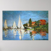Regatta bei Argenteuil, Claude Monet Print Poster (Vorne)