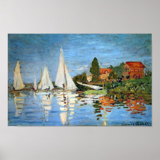 Regatta bei Argenteuil, Claude Monet Print Poster