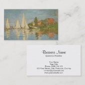 Regatta bei Argenteuil - Claude Monet Visitenkarte (Vorne/Hinten)