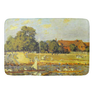 Regatta bei Hampton Court Alfred Sisley Poster Badematte