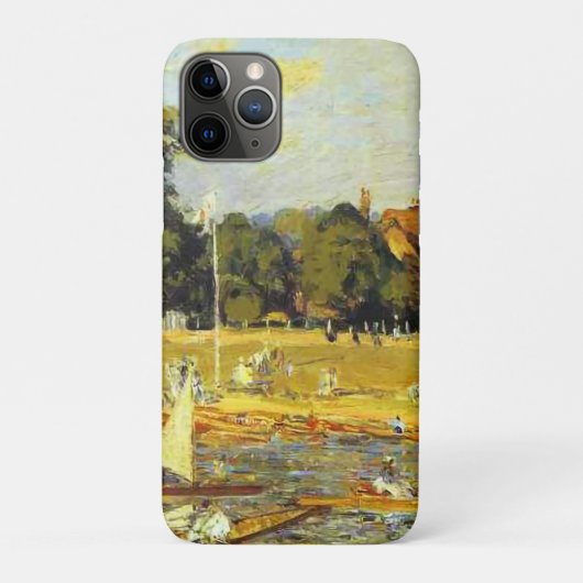 Regatta bei Hampton Court Alfred Sisley Poster Case-Mate iPhone Hülle (Rückseite)