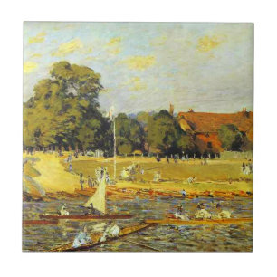 Regatta bei Hampton Court Alfred Sisley Poster Fliese