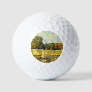 Regatta bei Hampton Court Alfred Sisley Poster Golfball