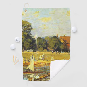 Regatta bei Hampton Court Alfred Sisley Poster Golfhandtuch