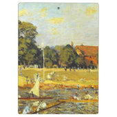 Regatta bei Hampton Court Alfred Sisley Poster Klemmbrett (Rückseite)