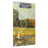 Regatta bei Hampton Court Alfred Sisley Poster Klemmbrett (Rechts)