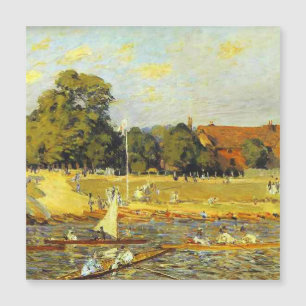 Regatta bei Hampton Court Alfred Sisley Poster Magnetkarte