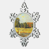 Regatta bei Hampton Court Alfred Sisley Poster Schneeflocken Zinn-Ornament (Rechts)