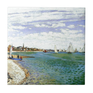 Regatta bei Sainte-Adresse durch Claude Monet Fliese