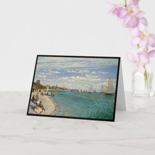 Regatta bei Sainte-Adresse, Monet Karte (Orchidee)