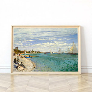 Regatta bei Sainte-Adresse, Monet Poster
