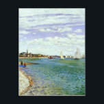 Regatta bei Sainte-Adresse von Claude Monet Postkarte<br><div class="desc">"Impressionismus" schöne Bilder von legendären Künstlern</div>
