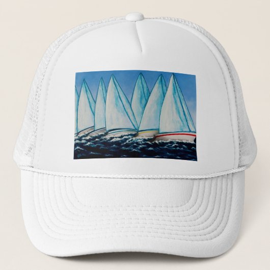 Regatta-blaue Kappe (Vorderseite)