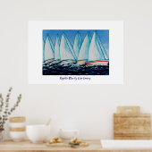 Regatta Blue Painting Print Poster (Küche)