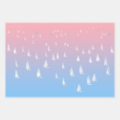 Regatta-Boote im Ozean Geschenkpapier Set (Vorderseite 2)