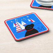 Regatta Day Black Dog Untersetzer Set (Linke Seite)