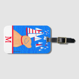 Regatta Day Yellow Dog Gepäckmarke Gepäckanhänger