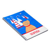Regatta Day Yellow Dog Notebook Notizblock (Rechte Seite)