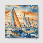 Regatta für Wasserfarben Gästebuch (Rückseite)