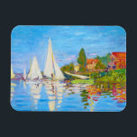 Regatta in Argenteuil Claude Monet Magnet<br><div class="desc">DIE BELIEBTESTEN STUFF: com.</div>