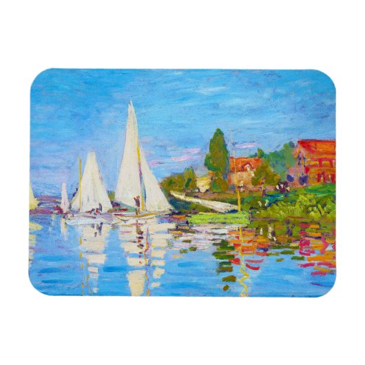 Regatta in Argenteuil Claude Monet Magnet (Horizontal)