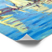 Regatta in Argenteuil, Claude Monet Poster (Ecke)