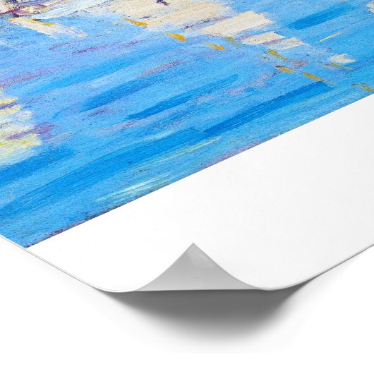 Regatta in Argenteuil Claude Monet Poster (Ecke)