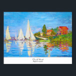 Regatta in Argenteuil Claude Monet Poster<br><div class="desc">Regatta in Argenteuil Claude Monet cool,  alt,  Meister,  Meisterwerk,  fein,  retored,  impressionismus,  malen,  malen,  vibrieren,  gesättigt,  Farbe,  schön,  schön,  Qualität,  hoch,  Auflösung,  Landschaft,  Landschaft,  Post,  Dekoration,  Farben,  Paris,  France,  erneuert besten,  Verkäufer,  farbenfroh,  billig</div>