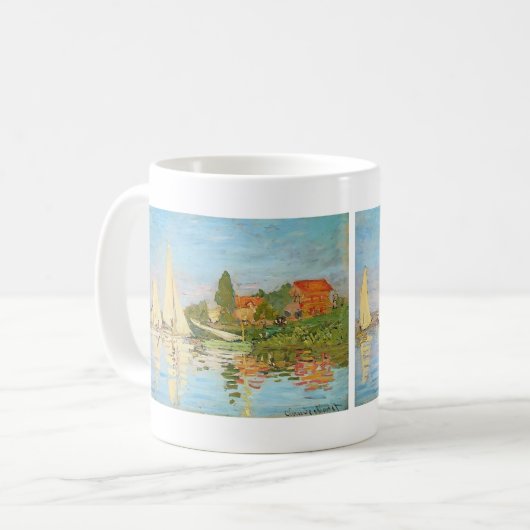 Regatta in Argenteuil durch Claude Monet Kaffeetasse (Vorderseite Links)