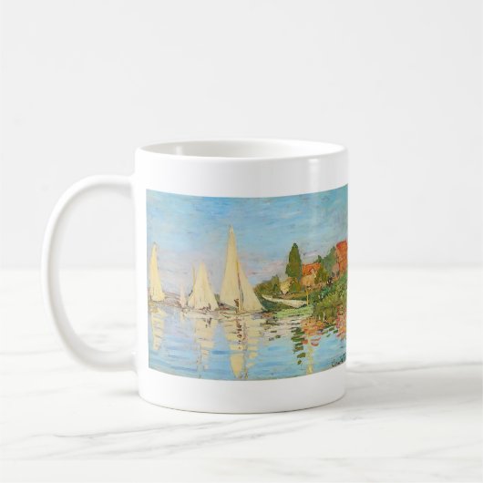 Regatta in Argenteuil durch Claude Monet Kaffeetasse (Links)