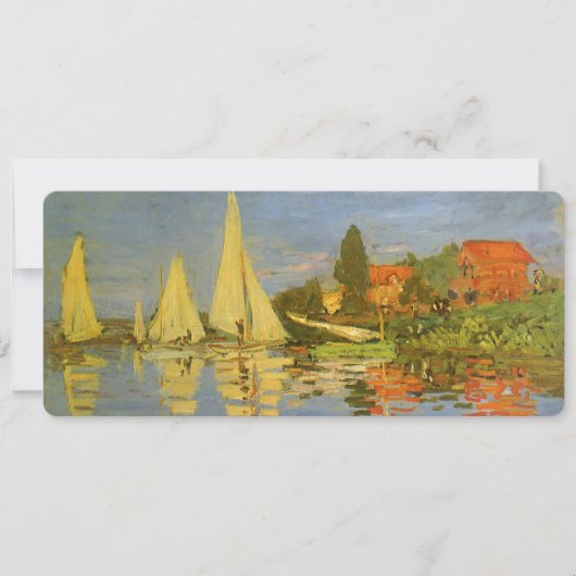 Regatta in Argenteuil von Claude Monet (Vorderseite)