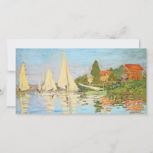 Regatta in Argenteuil von Claude Monet (Vorderseite)