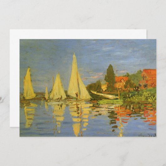 Regatta in Argenteuil von Claude Monet (Vorne/Hinten)