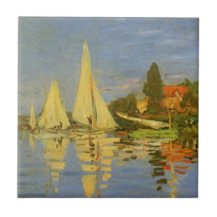 Regatta in Argenteuil von Claude Monet Fliese