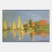 Regatta in Argenteuil von Claude Monet Geschenkpapier Set (Vorderseite 3)