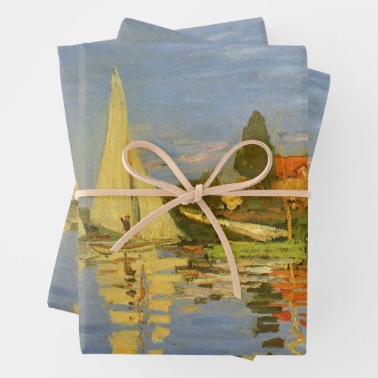 Regatta in Argenteuil von Claude Monet Geschenkpapier Set (Beispiel)