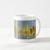 Regatta in Argenteuil von Claude Monet Kaffeetasse (VorderseiteRechts)