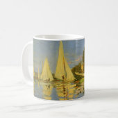 Regatta in Argenteuil von Claude Monet Kaffeetasse (Vorderseite Links)