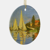 Regatta in Argenteuil von Claude Monet Keramik Ornament (Rechts)